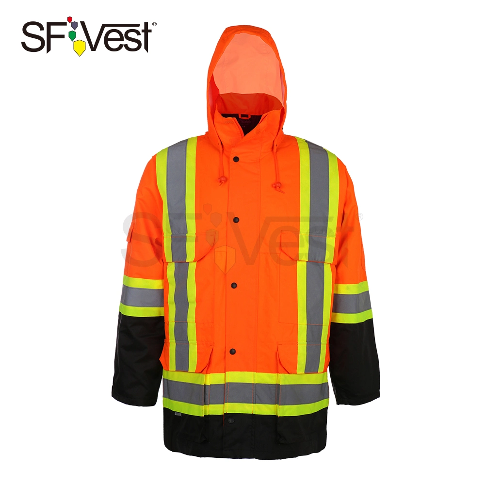 Safety Jacket Hi Viz Clothing Protective Gear with Reflective Tape