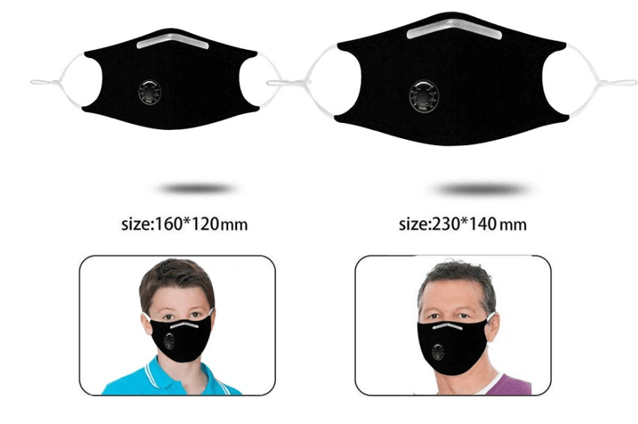 Cotton Mask Pm2.5 Anti-Smog Anti-Dust Printing Can Be Washed with Breathing Valve Cloth Mask