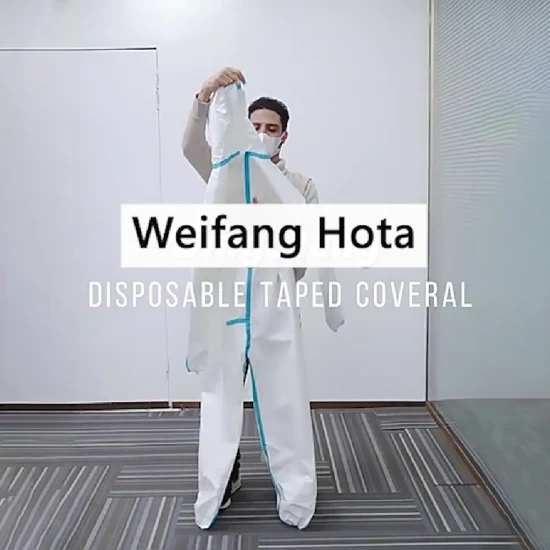 China Disposable Medical PPE Protective Clothing Surgical Nonwoven Coverall Suit for Hospital